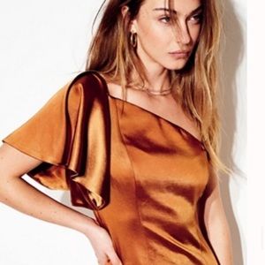 One shoulder mini dress